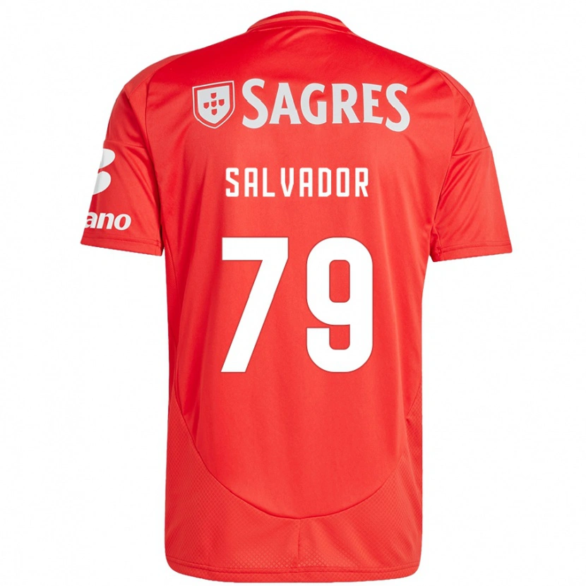 Danxen Mujer Camiseta Marta Salvador #79 Rojo Blanco 1ª Equipación 2024/25 La Camisa México