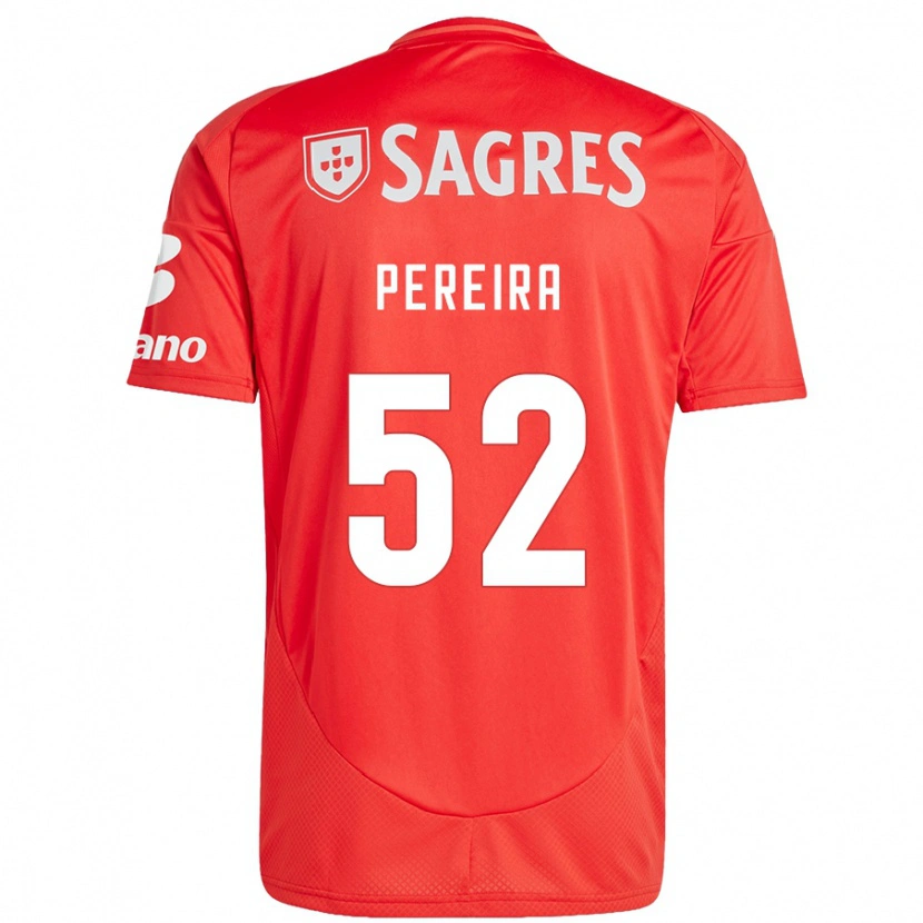 Danxen Mujer Camiseta Henrique Pereira #52 Rojo Blanco 1ª Equipación 2024/25 La Camisa México