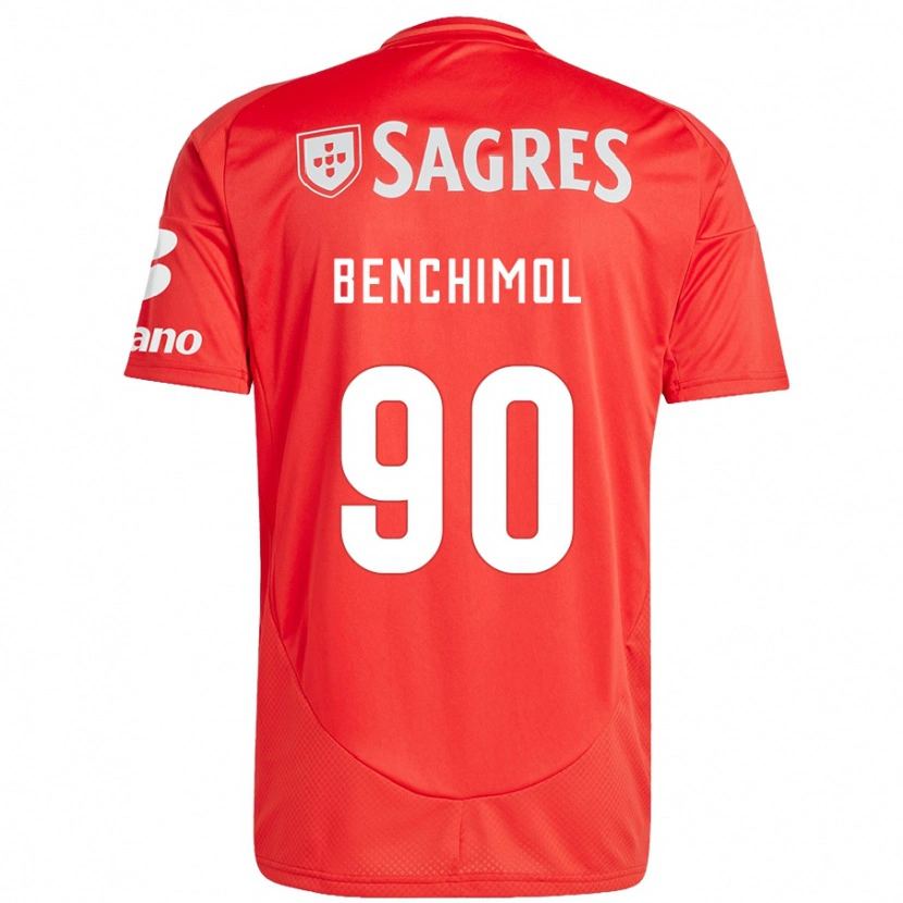 Danxen Mujer Camiseta Benchimol #90 Rojo Blanco 1ª Equipación 2024/25 La Camisa México