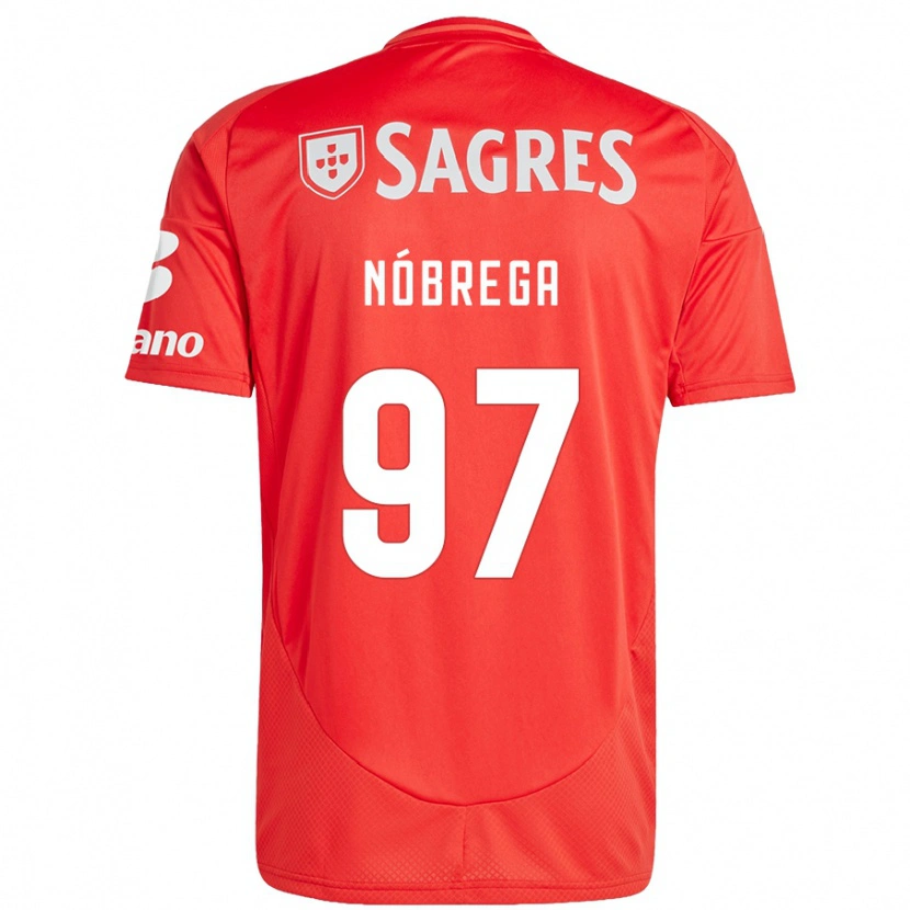 Danxen Mujer Camiseta Ricardo Nóbrega #97 Rojo Blanco 1ª Equipación 2024/25 La Camisa México