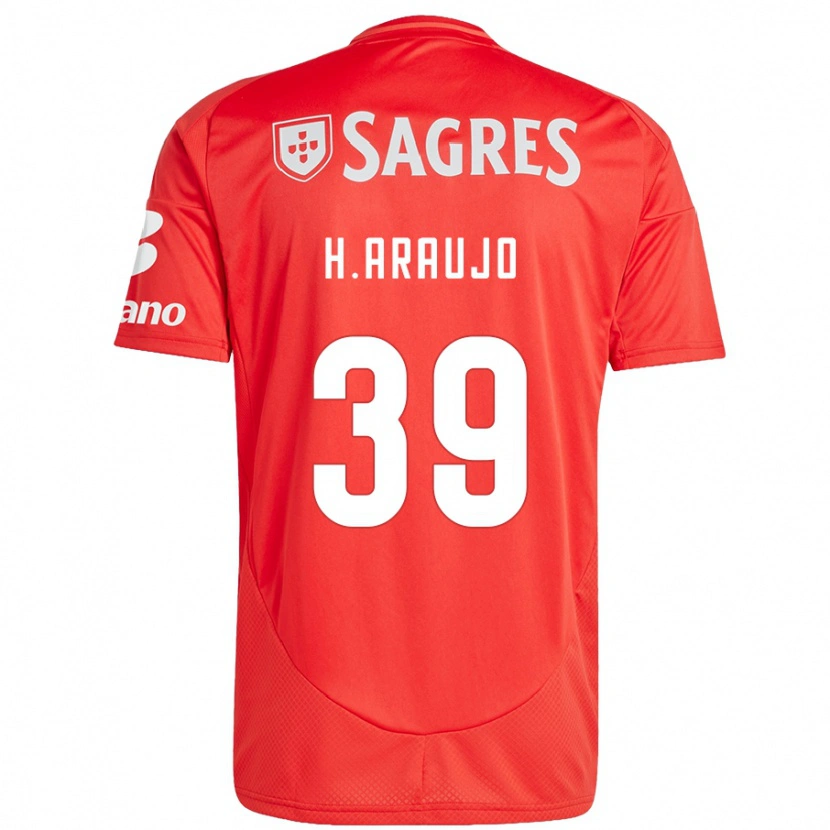 Danxen Mujer Camiseta Henrique Araujo #39 Rojo Blanco 1ª Equipación 2024/25 La Camisa México