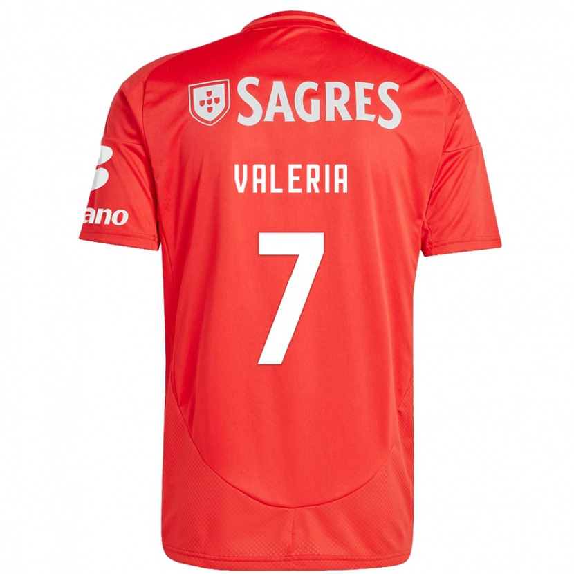 Danxen Mujer Camiseta Valeria #7 Rojo Blanco 1ª Equipación 2024/25 La Camisa México