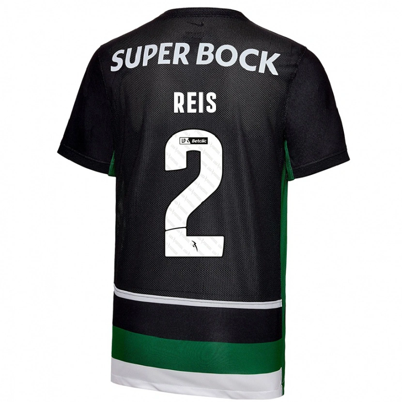 Danxen Mujer Camiseta Matheus Reis #2 Negro Blanco Verde 1ª Equipación 2024/25 La Camisa México