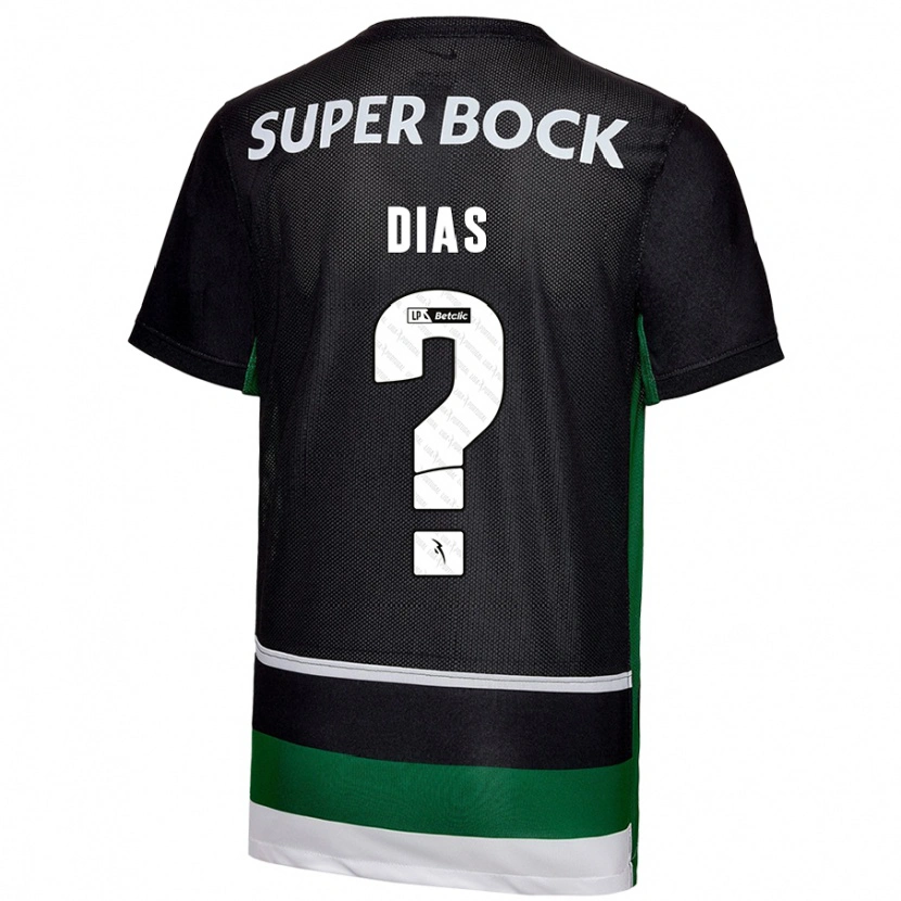 Danxen Mujer Camiseta Lucas Dias #0 Negro Blanco Verde 1ª Equipación 2024/25 La Camisa México