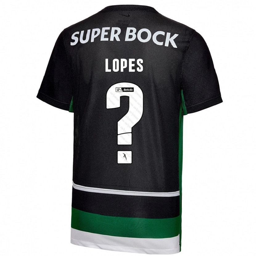 Danxen Mujer Camiseta Winilson Lopes #0 Negro Blanco Verde 1ª Equipación 2024/25 La Camisa México