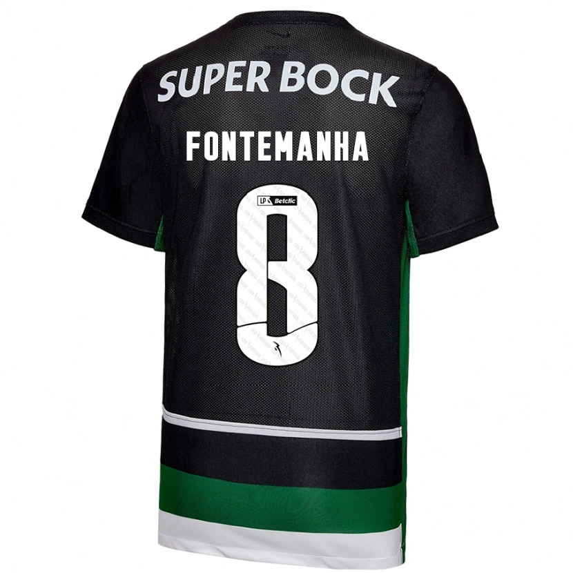 Danxen Mujer Camiseta Rita Fontemanha #8 Negro Blanco Verde 1ª Equipación 2024/25 La Camisa México