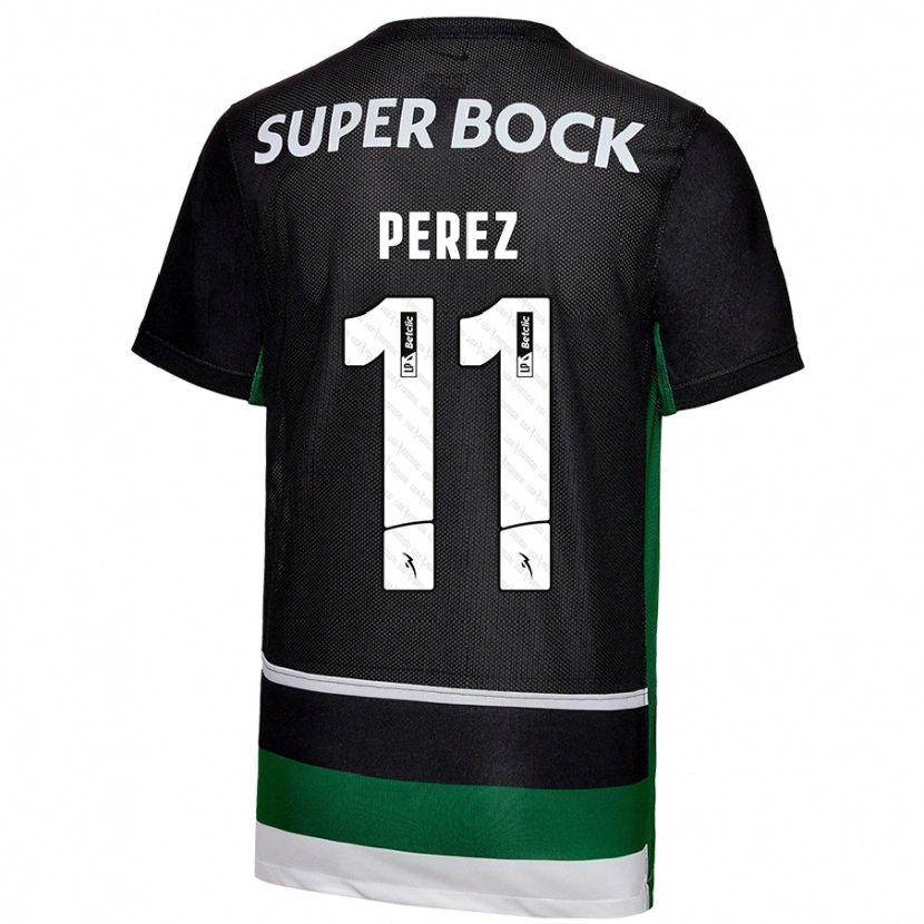 Danxen Mujer Camiseta Brenda Pérez #11 Negro Blanco Verde 1ª Equipación 2024/25 La Camisa México