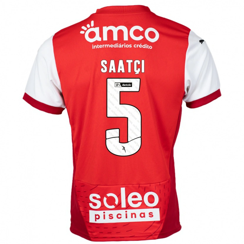 Danxen Mujer Camiseta Serdar Saatçı #5 Rojo Blanco 1ª Equipación 2024/25 La Camisa México