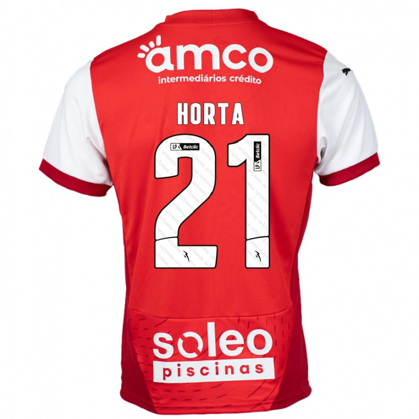 Danxen Mujer Camiseta Ricardo Horta #21 Rojo Blanco 1ª Equipación 2024/25 La Camisa México