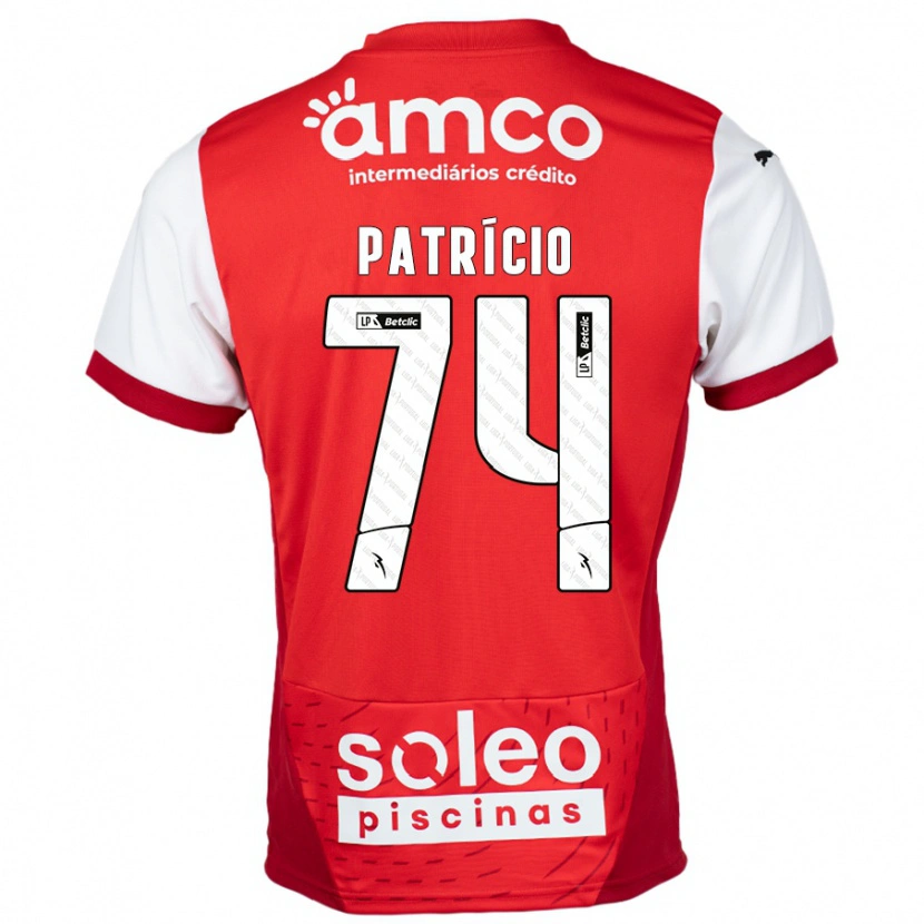 Danxen Mujer Camiseta Nuno Patrício #74 Rojo Blanco 1ª Equipación 2024/25 La Camisa México