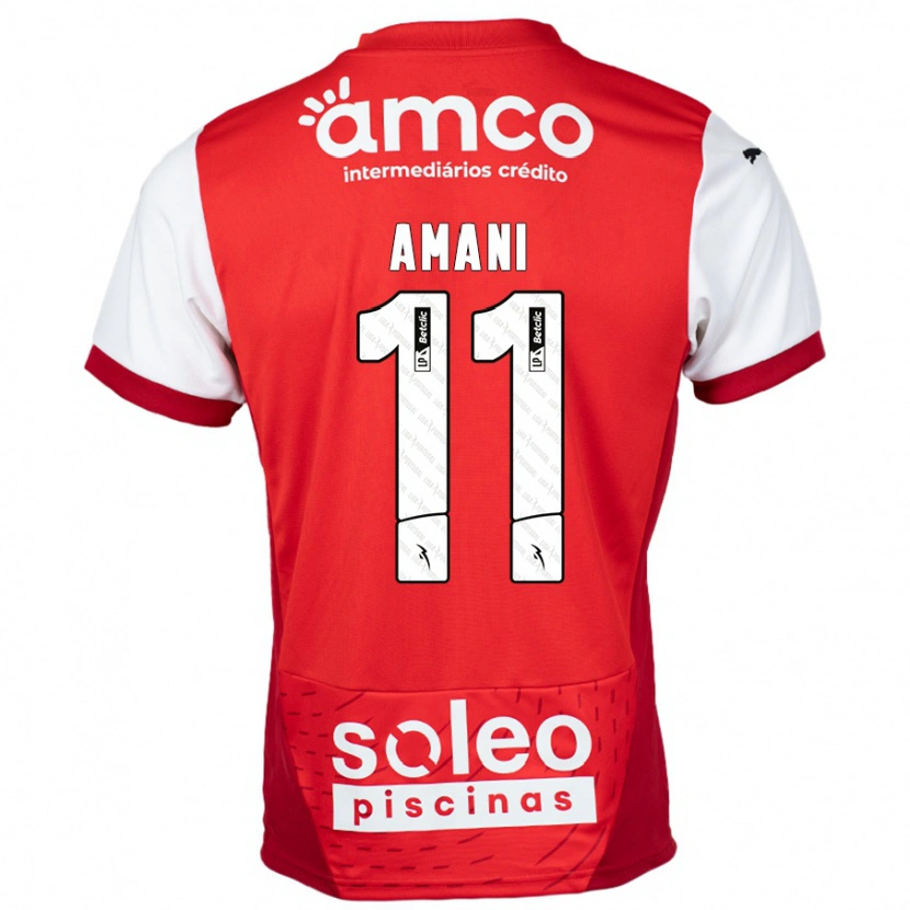 Danxen Mujer Camiseta Jolina Amani #11 Rojo Blanco 1ª Equipación 2024/25 La Camisa México