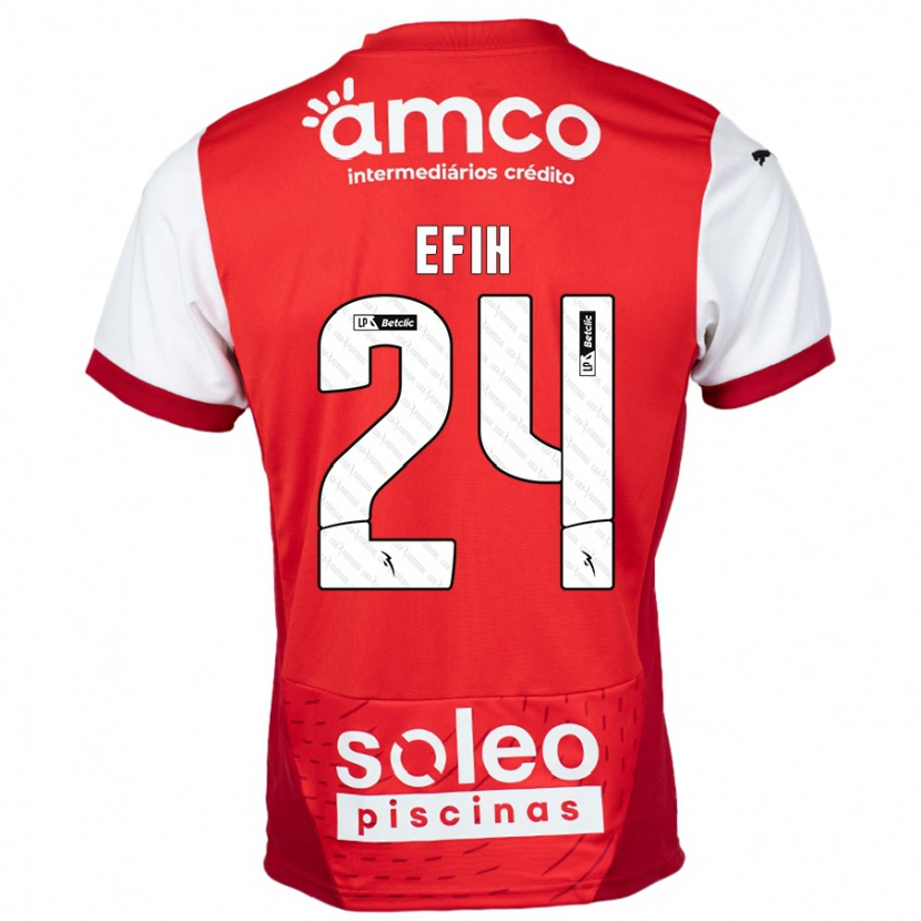 Danxen Mujer Camiseta Peace Efih #24 Rojo Blanco 1ª Equipación 2024/25 La Camisa México