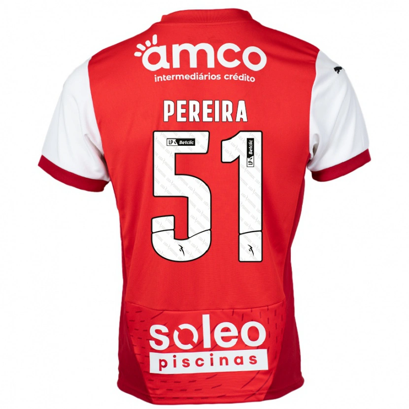Danxen Mujer Camiseta Evy Pereira #51 Rojo Blanco 1ª Equipación 2024/25 La Camisa México