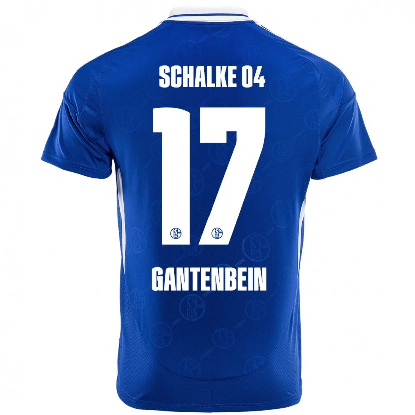 Danxen Mujer Camiseta Adrian Gantenbein #17 Azul Real 1ª Equipación 2024/25 La Camisa México
