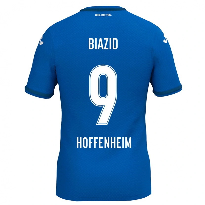 Danxen Mujer Camiseta Zain Biazid #9 Azul Real 1ª Equipación 2024/25 La Camisa México