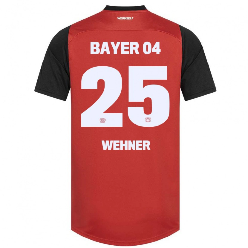 Danxen Mujer Camiseta Luca Wehner #25 Rojo Negro 1ª Equipación 2024/25 La Camisa México