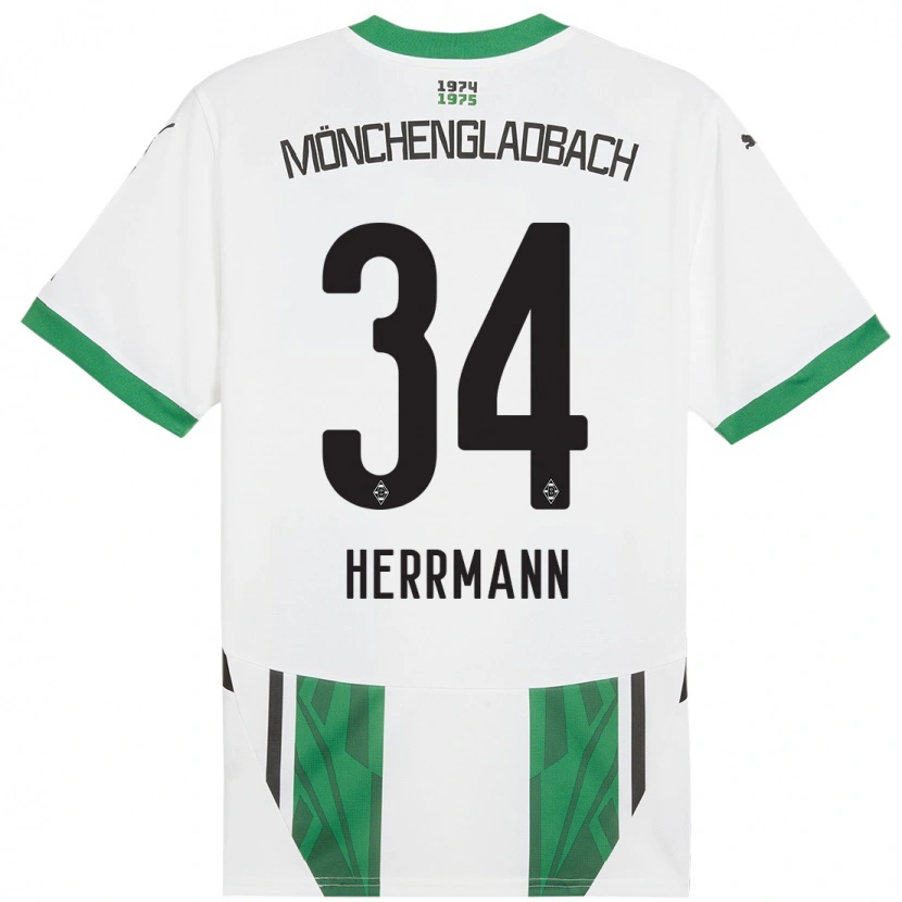 Danxen Mujer Camiseta Charles Herrmann #34 Blanco Verde 1ª Equipación 2024/25 La Camisa México