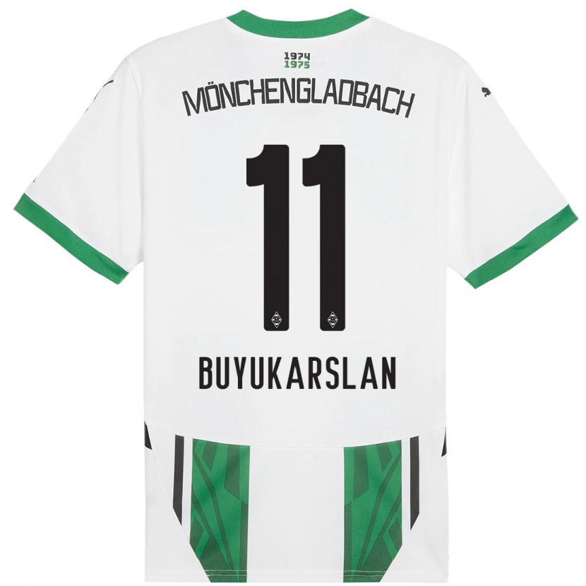 Danxen Mujer Camiseta Oguzcan Büyükarslan #11 Blanco Verde 1ª Equipación 2024/25 La Camisa México
