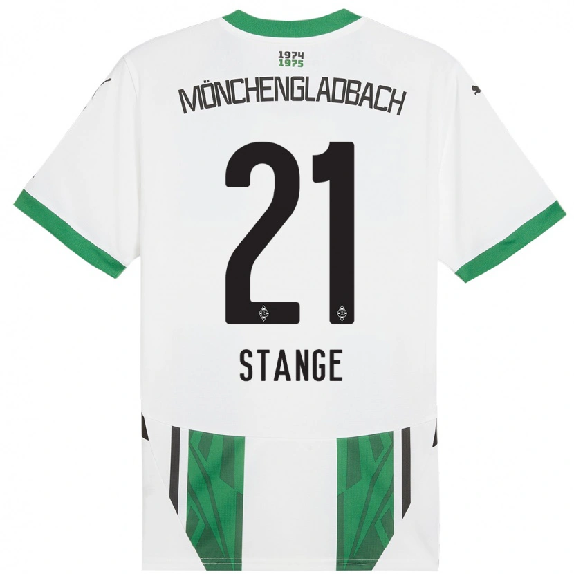 Danxen Mujer Camiseta Veit Stange #21 Blanco Verde 1ª Equipación 2024/25 La Camisa México