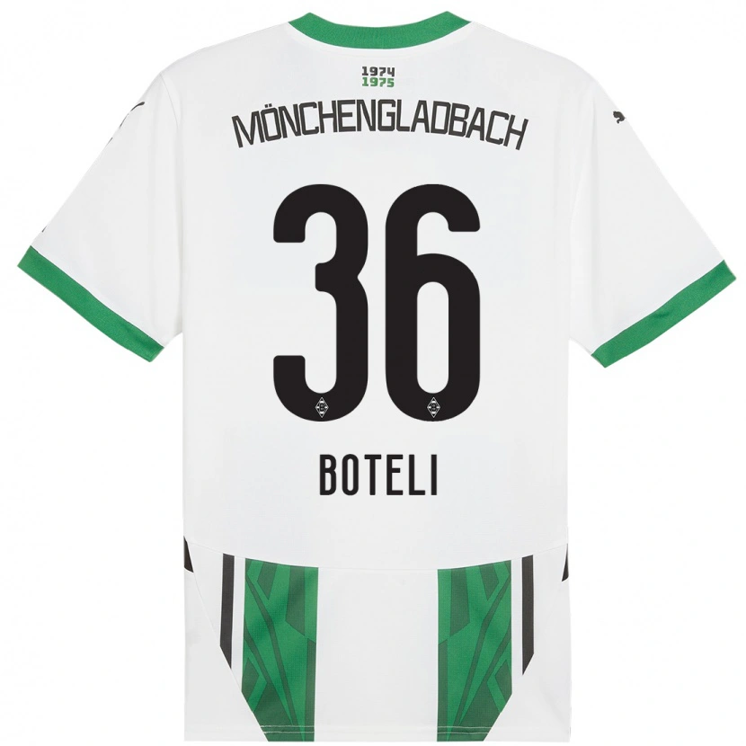 Danxen Mujer Camiseta Winsley Boteli #36 Blanco Verde 1ª Equipación 2024/25 La Camisa México
