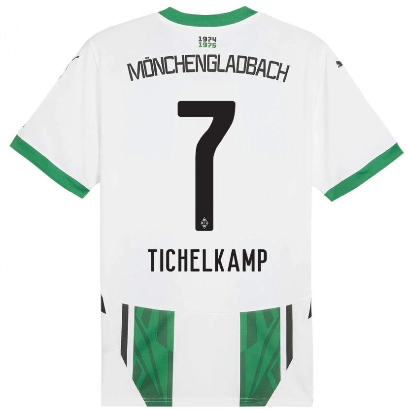 Danxen Mujer Camiseta Emily Tichelkamp #7 Blanco Verde 1ª Equipación 2024/25 La Camisa México