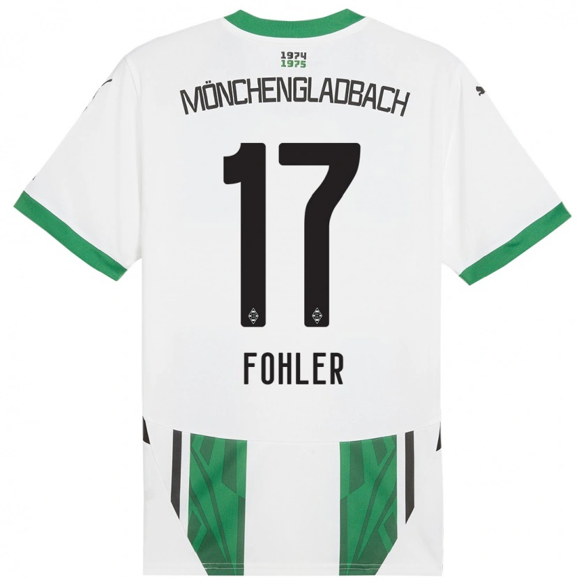 Danxen Mujer Camiseta Selma Fohler #17 Blanco Verde 1ª Equipación 2024/25 La Camisa México
