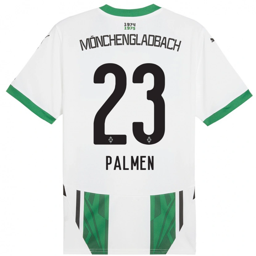 Danxen Mujer Camiseta Luisa Palmen #23 Blanco Verde 1ª Equipación 2024/25 La Camisa México