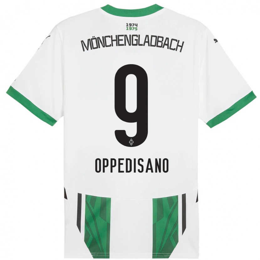 Danxen Mujer Camiseta Valentina Oppedisano #9 Blanco Verde 1ª Equipación 2024/25 La Camisa México