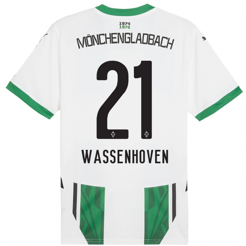 Danxen Mujer Camiseta Michelle Wassenhoven #21 Blanco Verde 1ª Equipación 2024/25 La Camisa México