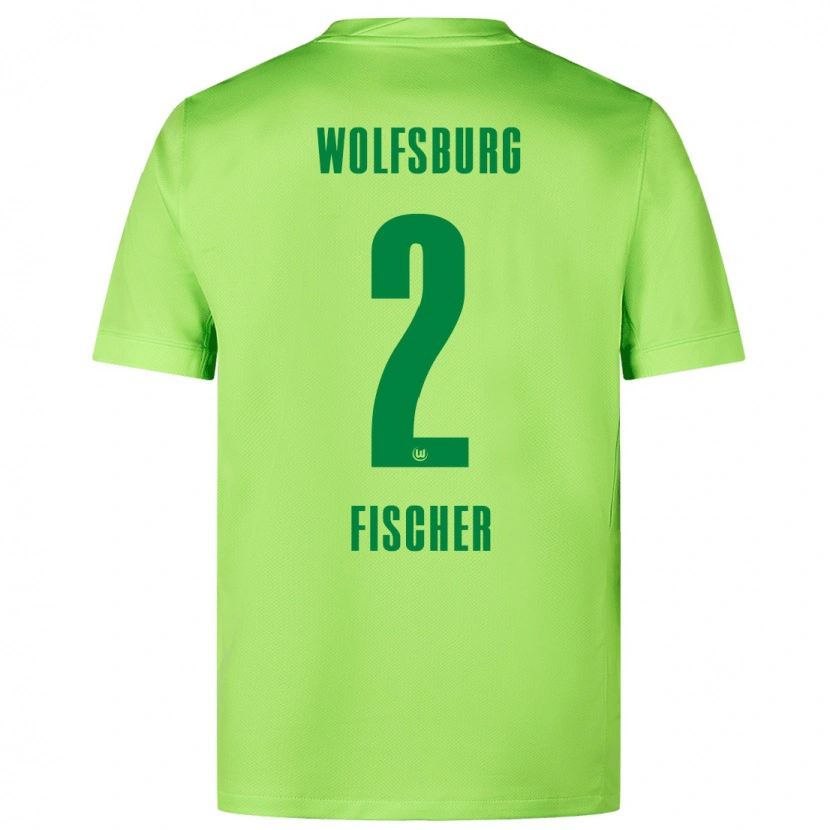 Danxen Mujer Camiseta Kilian Fischer #2 Verde Fluorescente 1ª Equipación 2024/25 La Camisa México