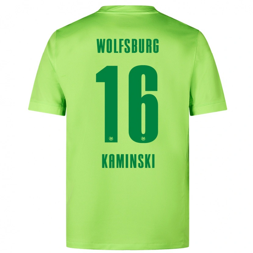 Danxen Mujer Camiseta Jakub Kaminski #16 Verde Fluorescente 1ª Equipación 2024/25 La Camisa México