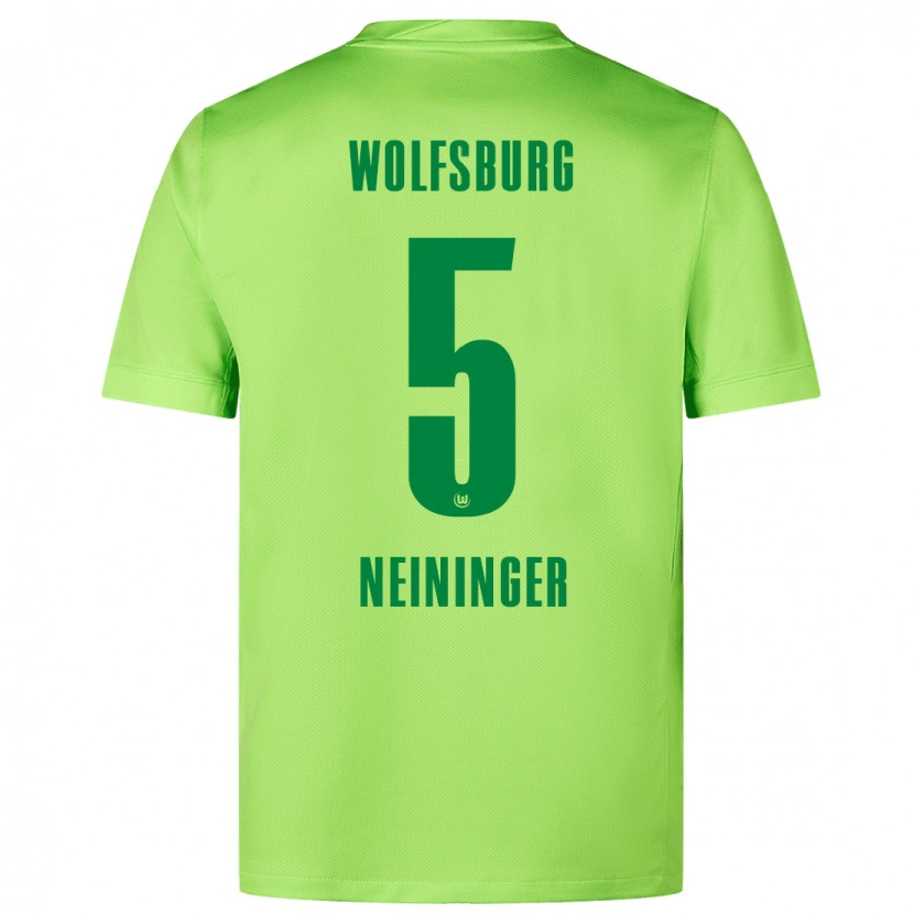 Danxen Mujer Camiseta Tim Neininger #5 Verde Fluorescente 1ª Equipación 2024/25 La Camisa México