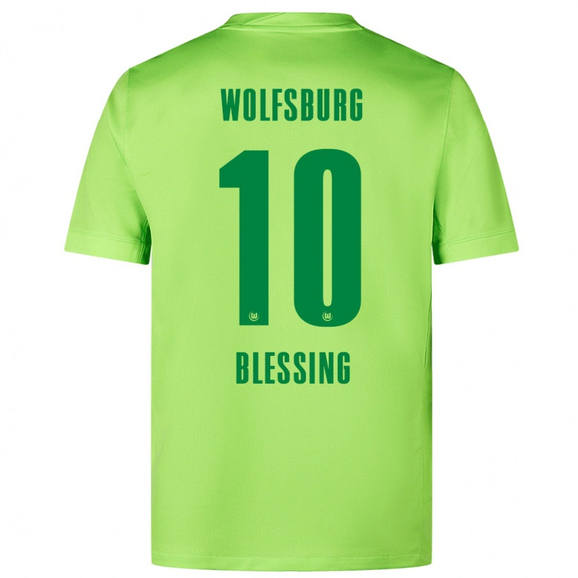 Danxen Mujer Camiseta Èlisée Blessing #10 Verde Fluorescente 1ª Equipación 2024/25 La Camisa México