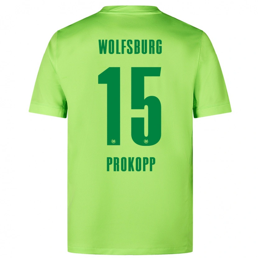 Danxen Mujer Camiseta Oskar Prokopp #15 Verde Fluorescente 1ª Equipación 2024/25 La Camisa México
