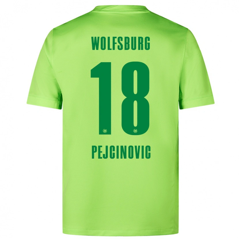 Danxen Mujer Camiseta Dzenan Pejcinovic #18 Verde Fluorescente 1ª Equipación 2024/25 La Camisa México