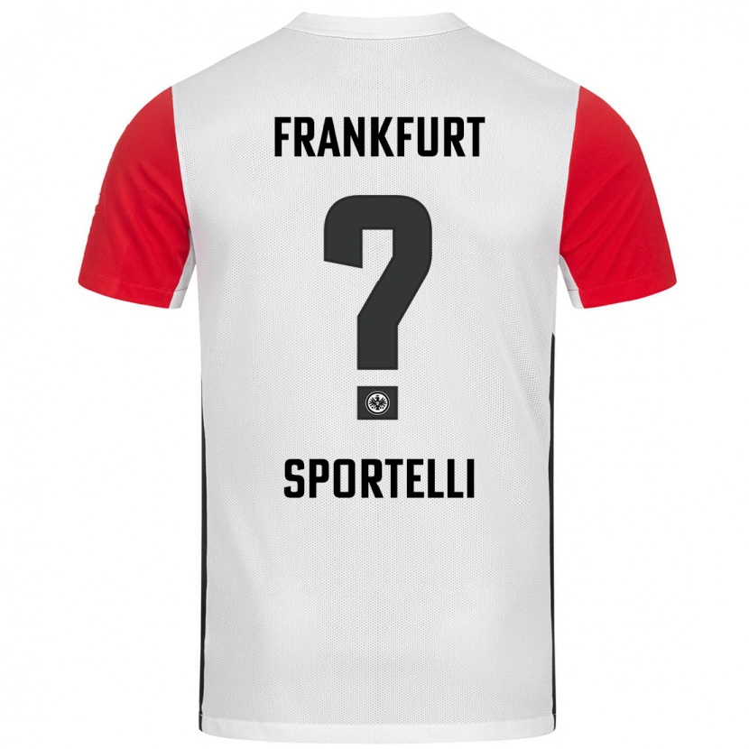 Danxen Mujer Camiseta Flavio Sportelli #0 Blanco Rojo 1ª Equipación 2024/25 La Camisa México