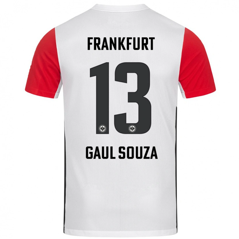 Danxen Mujer Camiseta Alessandro Gaul Souza #13 Blanco Rojo 1ª Equipación 2024/25 La Camisa México