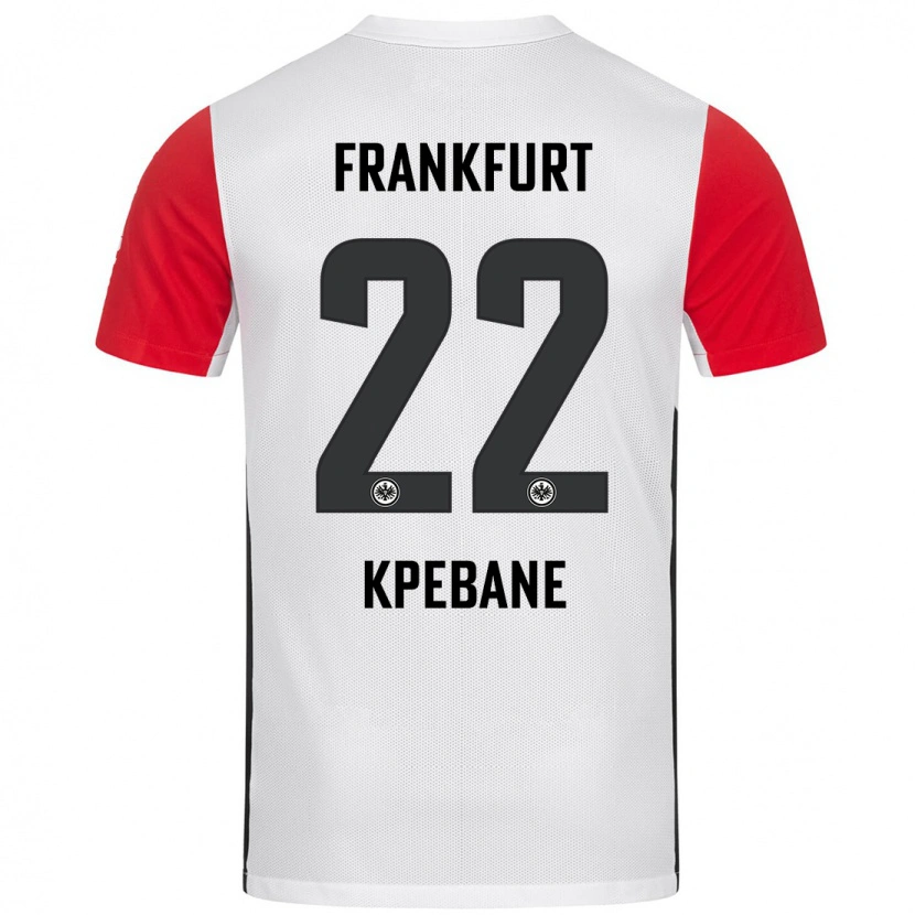 Danxen Mujer Camiseta Tamiou Kpebane #22 Blanco Rojo 1ª Equipación 2024/25 La Camisa México