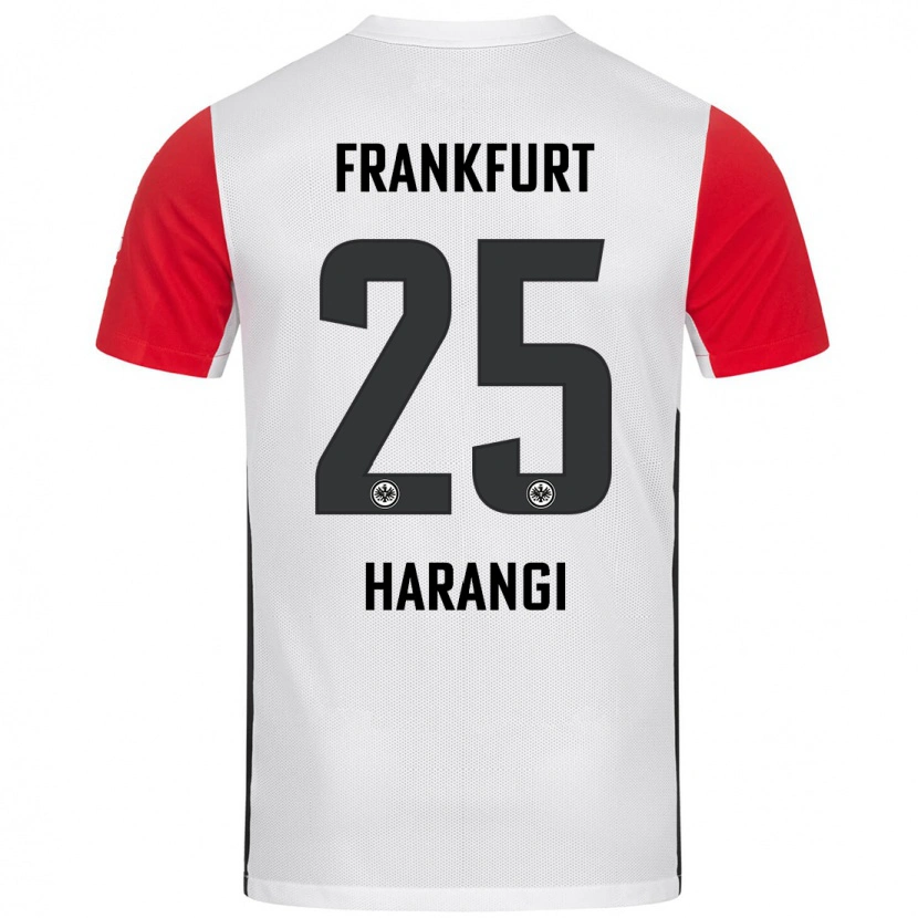Danxen Mujer Camiseta Aiden Harangi #25 Blanco Rojo 1ª Equipación 2024/25 La Camisa México