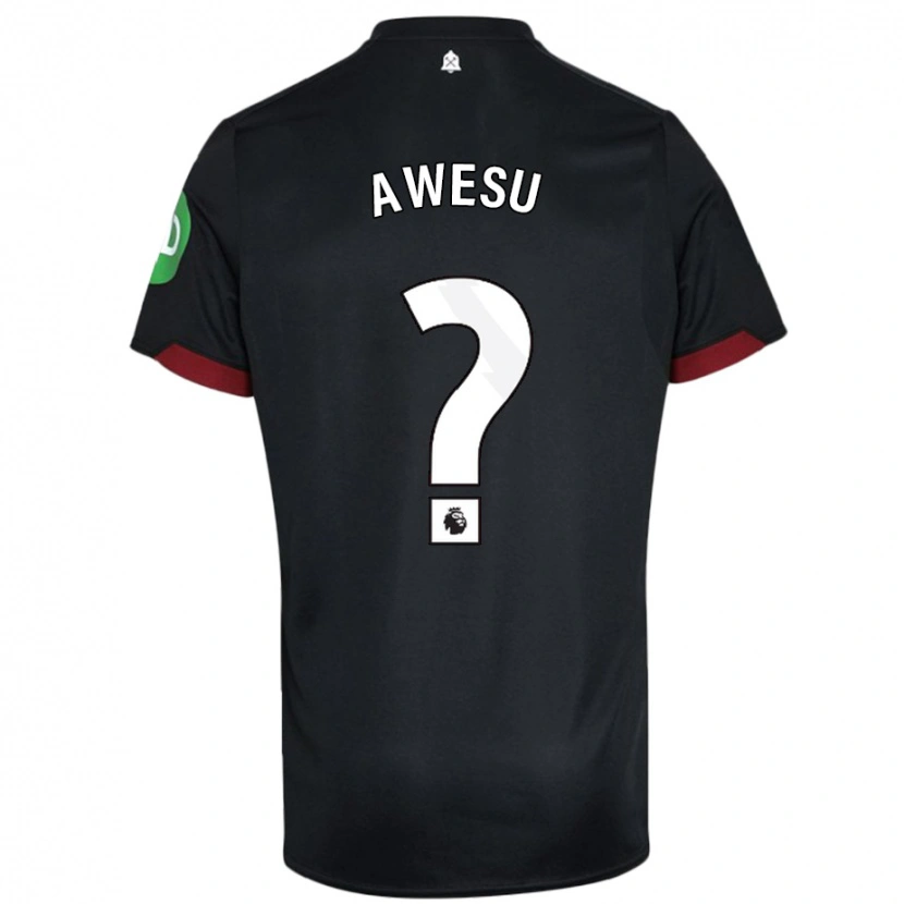 Danxen Mujer Camiseta Lanre Awesu #0 Negro Blanco 2ª Equipación 2024/25 La Camisa México