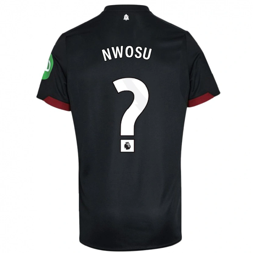Danxen Mujer Camiseta Chinaza Nwosu #0 Negro Blanco 2ª Equipación 2024/25 La Camisa México