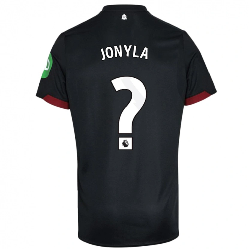 Danxen Mujer Camiseta Tomas Jonyla #0 Negro Blanco 2ª Equipación 2024/25 La Camisa México