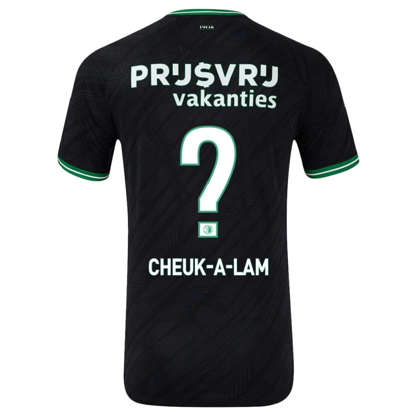 Danxen Mujer Camiseta Lee-Quincy Cheuk-A-Lam #0 Negro Verde 2ª Equipación 2024/25 La Camisa México
