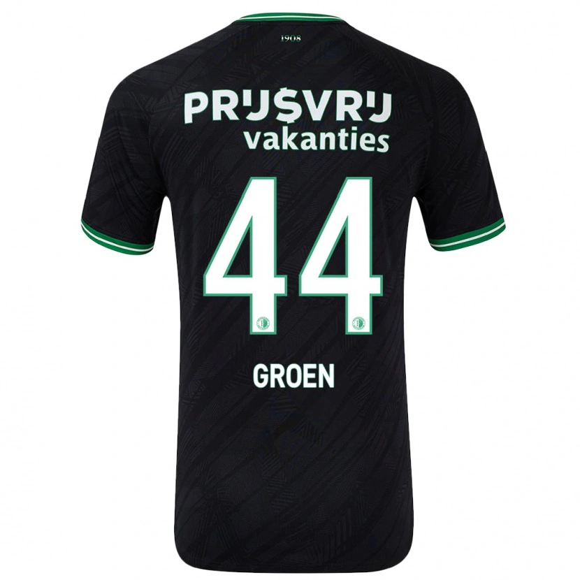 Danxen Mujer Camiseta Nesto Groen #44 Negro Verde 2ª Equipación 2024/25 La Camisa México