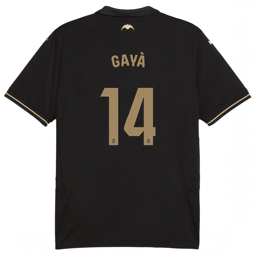 Danxen Mujer Camiseta José Gayà #14 Negro 2ª Equipación 2024/25 La Camisa México