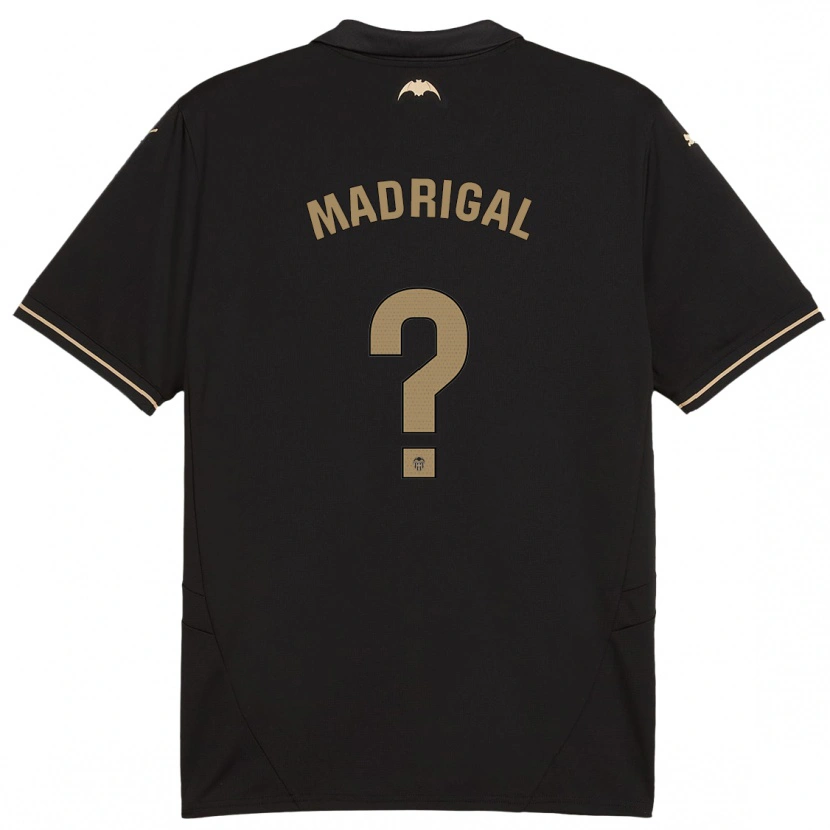 Danxen Mujer Camiseta Warren Madrigal #0 Negro 2ª Equipación 2024/25 La Camisa México