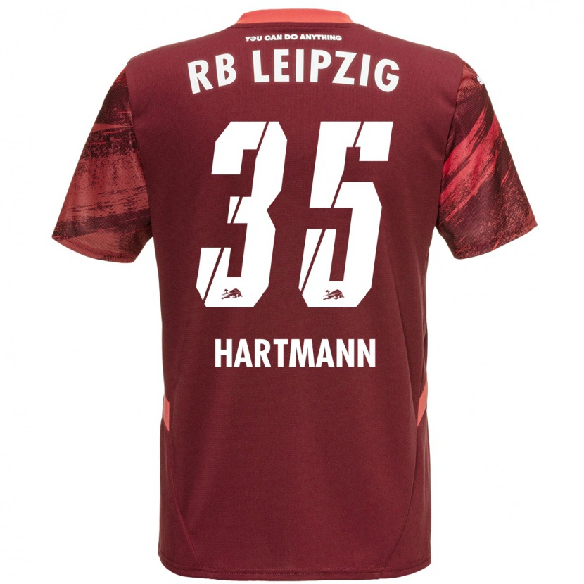 Danxen Mujer Camiseta Fabrice Hartmann #35 Borgoña 2ª Equipación 2024/25 La Camisa México