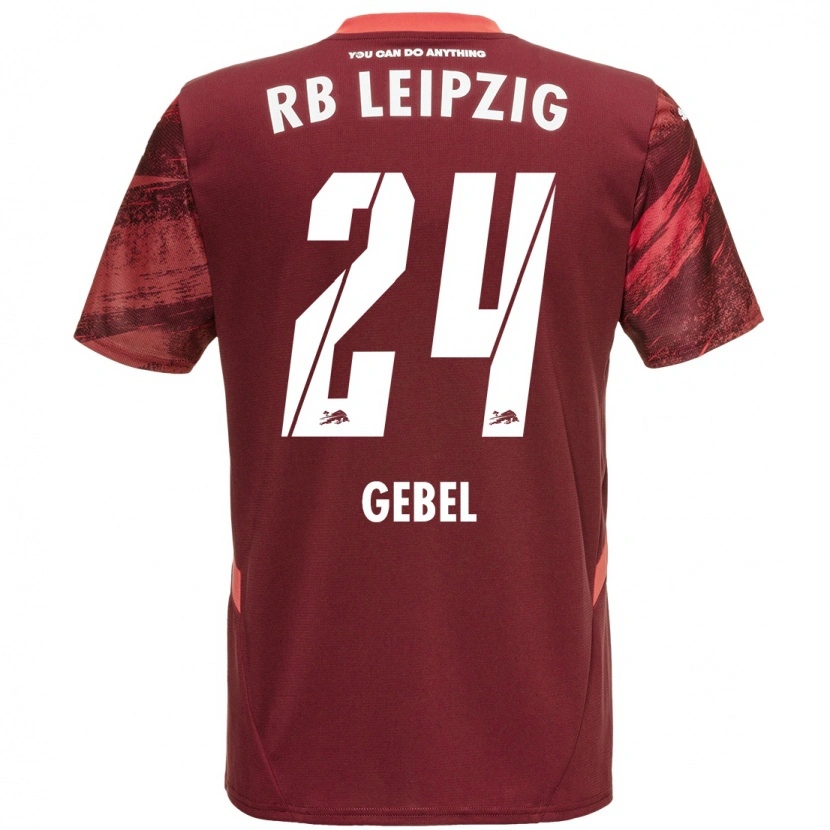 Danxen Mujer Camiseta Viggo Gebel #24 Borgoña 2ª Equipación 2024/25 La Camisa México