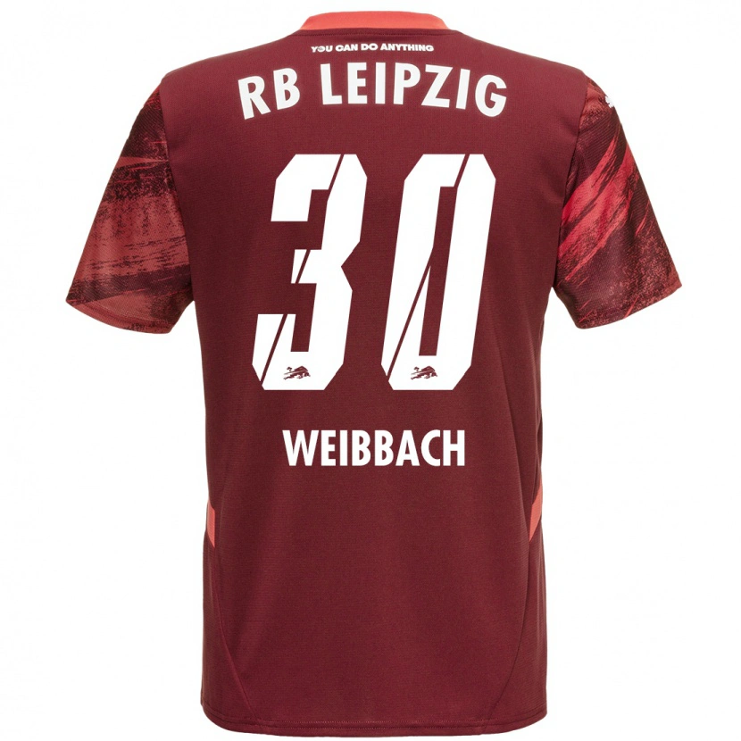 Danxen Mujer Camiseta Noah Weißbach #30 Borgoña 2ª Equipación 2024/25 La Camisa México