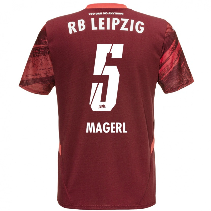 Danxen Mujer Camiseta Julia Magerl #5 Borgoña 2ª Equipación 2024/25 La Camisa México